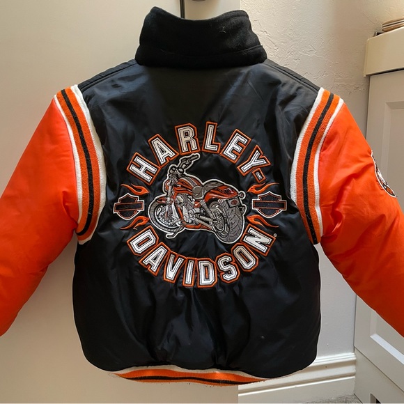 Vintage Harley Davidson Reversible Bomber Jacket - Picture 6 of 8